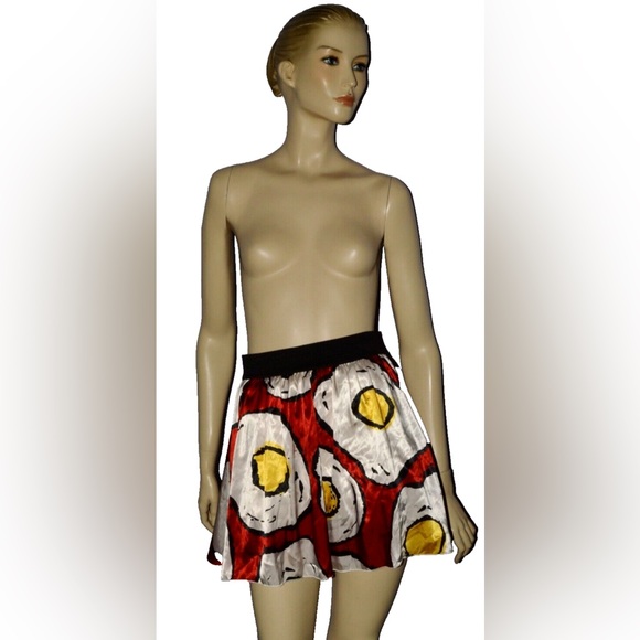 The Rodnik band Dresses & Skirts - THE RODNIK BAND SMALL SATIN MINI SKIRT RARE POP ART BOHO BRITISH DESIGNER ITALY